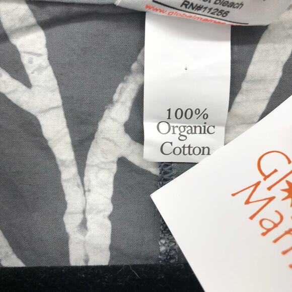 NEW Global Mamas Swing Dress Sz Large Organic Cotton Cowl Neck Canopy Fair Trade - Picture 7 of 9